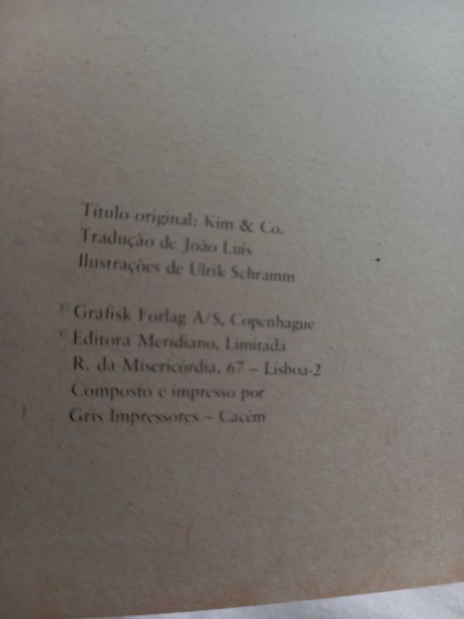 Livro aventuras Kim e companhia Jens K. Holm