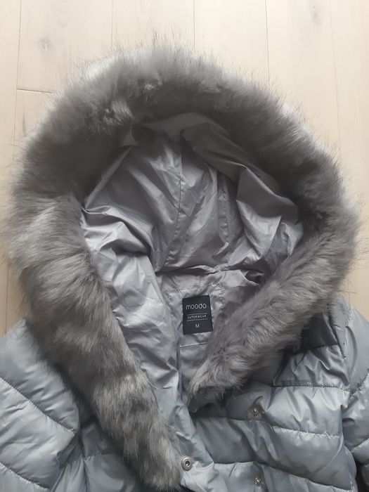 Plaszcz pikowany Moodo rozm M 38 szary