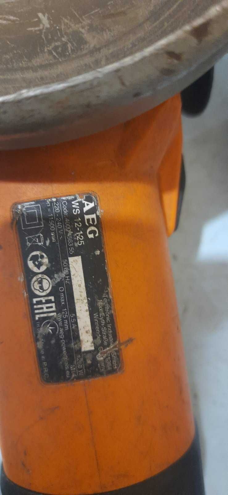 Болгарка Aeg ws 12-125: 1 500 грн. - Електроінструмент Львів на Olx