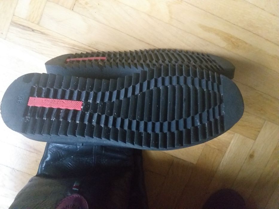 Kozaki na platformie skórzane skóra ocieplane ciepłe 38 zimowe karino