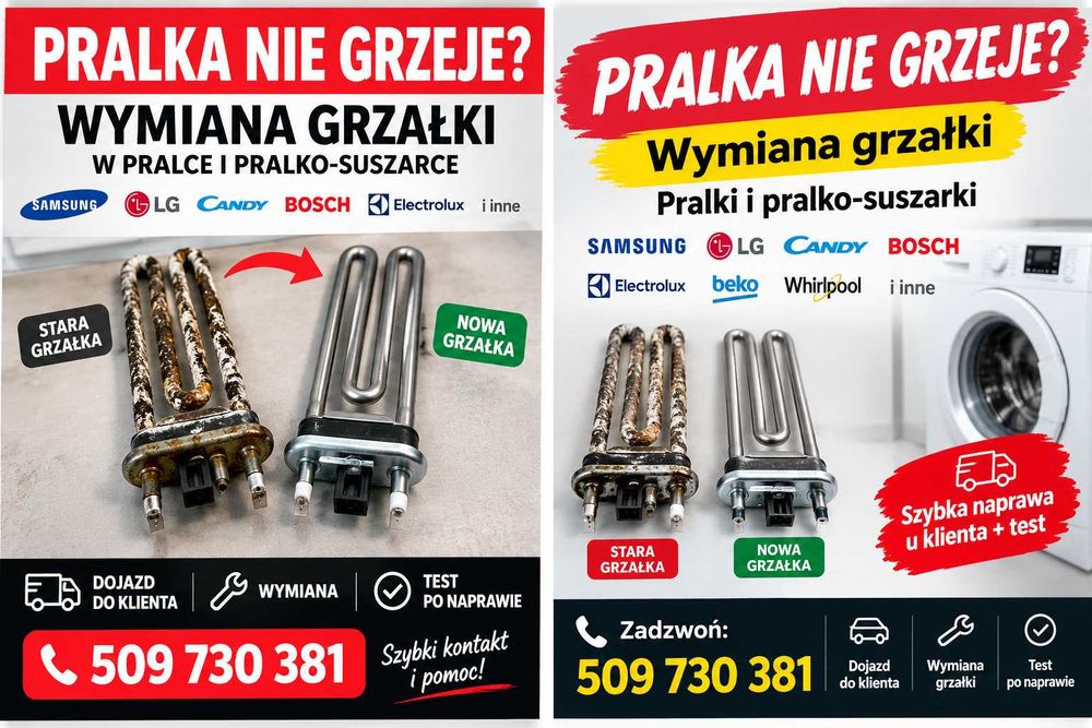 Wymiana grzałki w pralce i pralko-suszarce – SAMSUNG, LG, CANDY, INDESIT 500zł EN Changing replacment heater heating element in washing machine, dryer