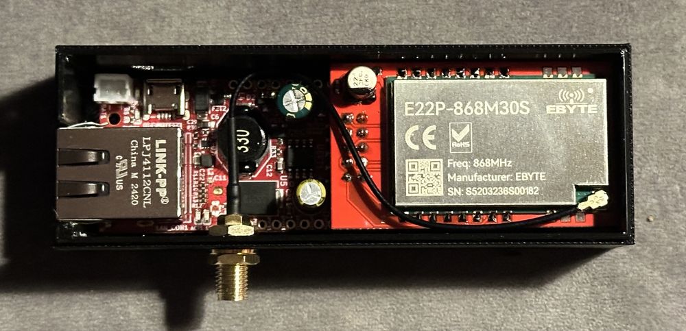 LoRa Meshcore 868MHz node - PoE - E22P - SX1262
