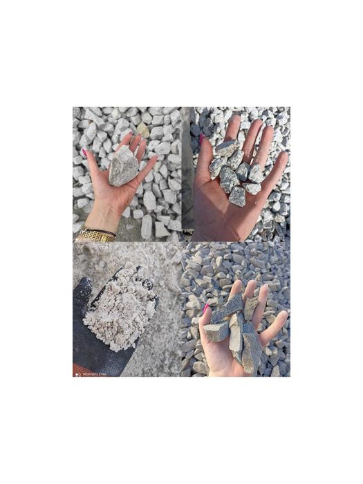 Kruszywa, granit, piasek, bazalt, wapno nawozowe, ziemia, otaczaki