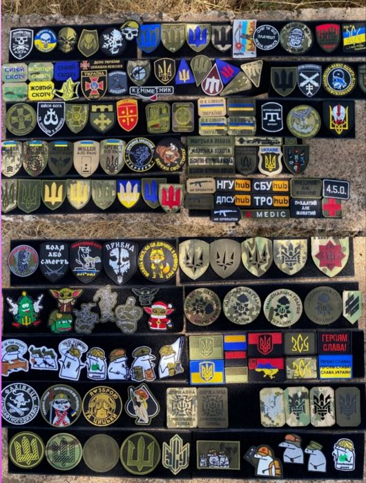 Шеврони Патчі Позивні Погони Групи крові