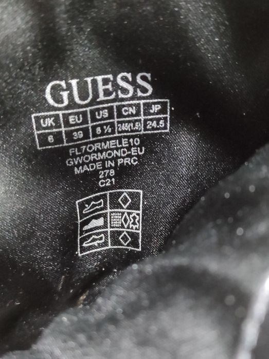 39 Guess оригінальні шкіряні жіночі ботинки