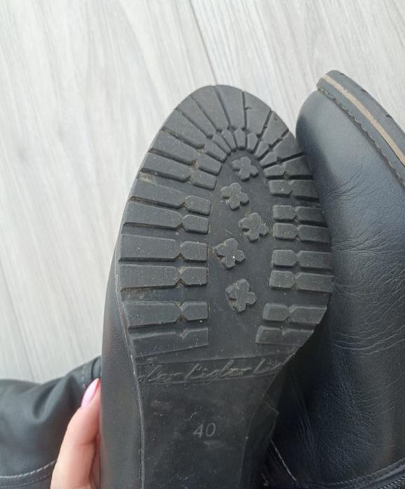 Сапоги  шкіряні жіночі