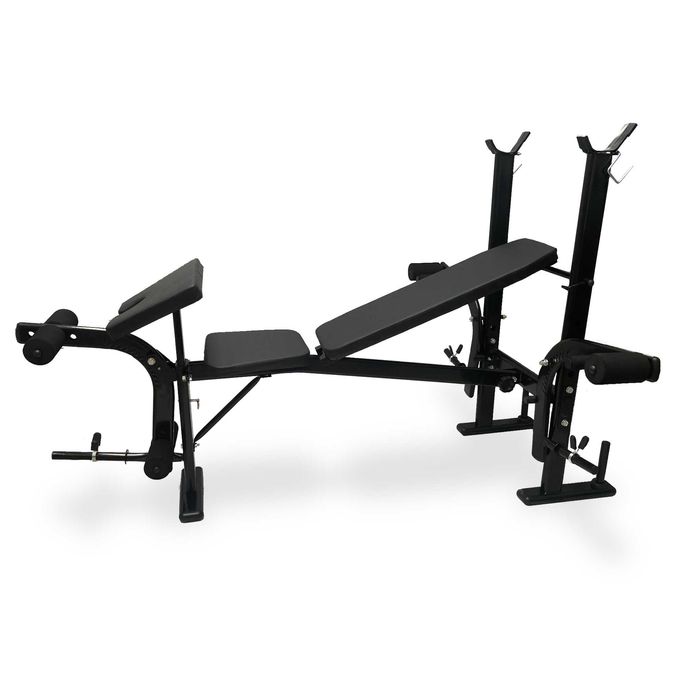 Ławka ławeczka treningowa ze stojakami regulowana z modlitewnik