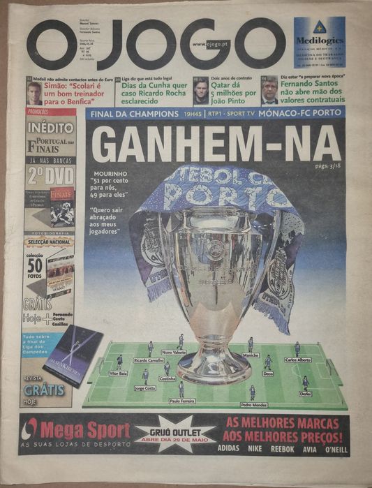 Jornal OJOGO Liga dos campeões 2004