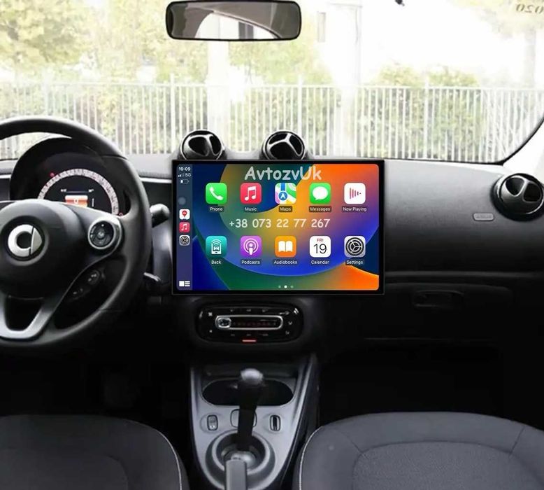 Магнитола SMART Mercedes Benz GPS USB Смарт 2 дин CarPlay Android 16