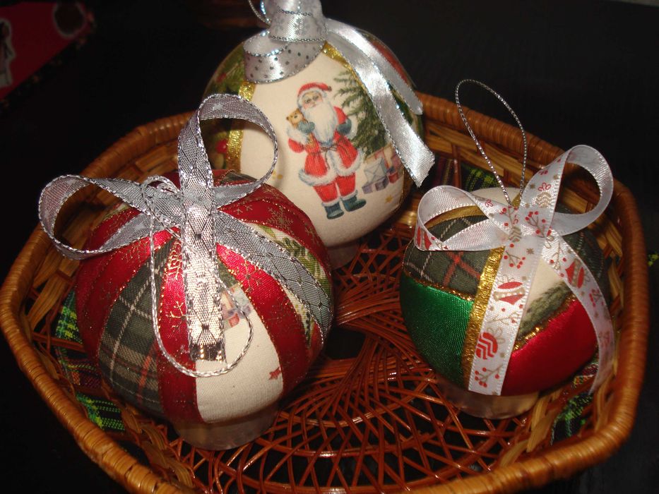 bolas de Natal artesanais