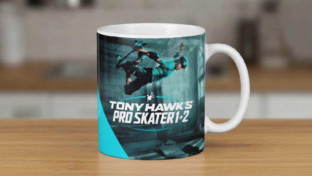 Tony Hawks pro skater 1 retro prezent dla gracza geeka kubek gadzet skate