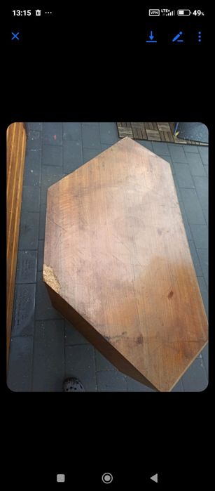 Narożna szafka-barek obrotowy PRL