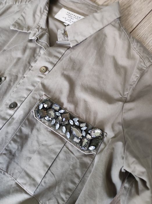 Zielona koszula bluza damska katana Zara r  M 38