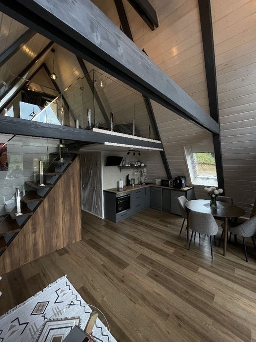 Подобова оренда  будинку , шале, афрейм, апартаменти трикутний будинок