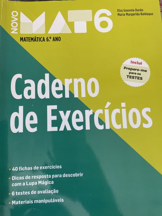 MAT 6 livro e caderno de atividades 6 ano