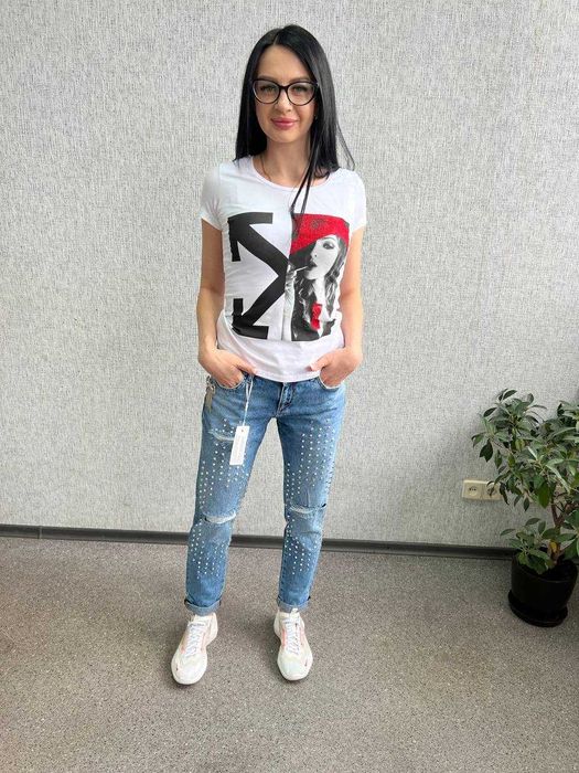 Жіночі блакитні джинси AMN Туреччина