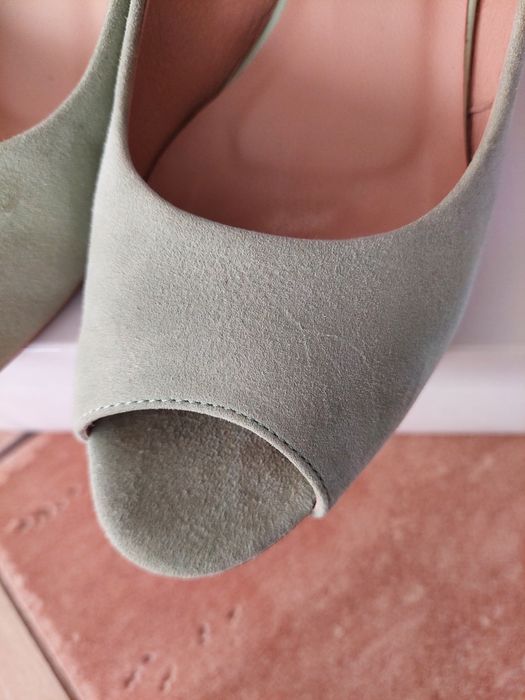 Buty ba obcasie palec odkryty Wojas 40