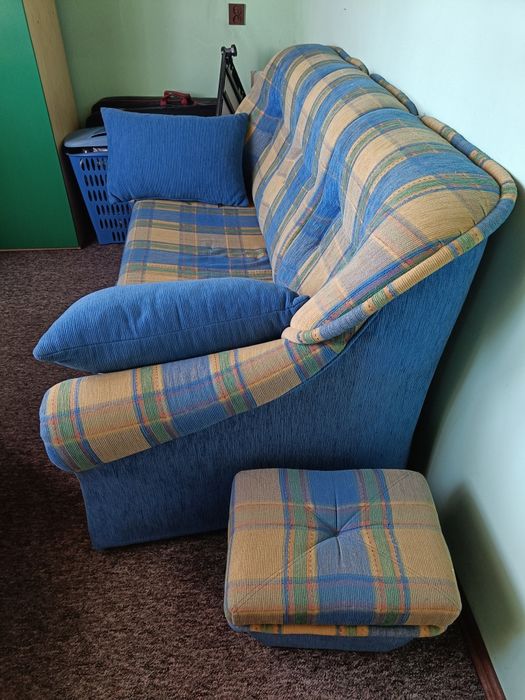 Sofa używana i pufa gratis