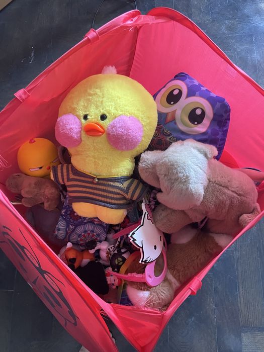 Корзина іграшок для дівчинки іграшки для дівчинки корзина іграшок