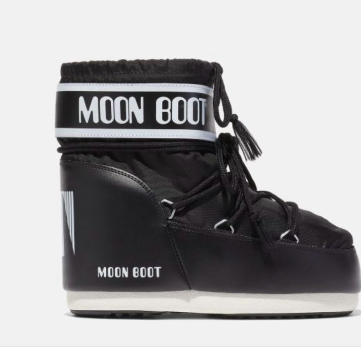 Moon boot чорно-білі