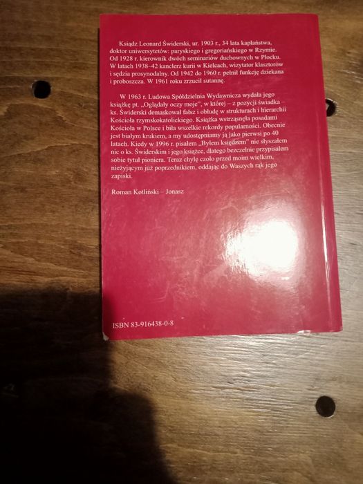 Leonard Świderski Oglądały oczy moje