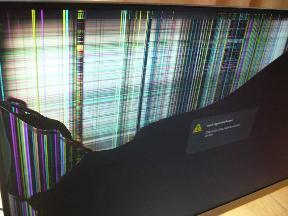 Monitor 23 cale HP uszkodzona matryca