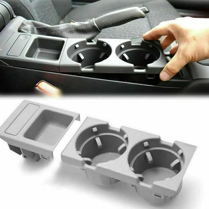 Suporte Porta Copos BMW Serie 3 E46 - Cinzento