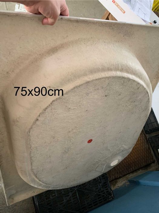 Base duche em fibra a estrear em fibra 75 x 90