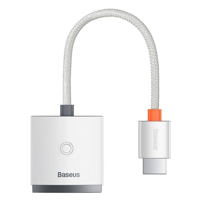 Baseus przejściówka adapter HDMI do VGA + mini jack 3,5mm biały | dSE