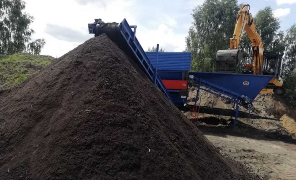 Ziemia przesiewana czarnoziem humus ogrodowa
