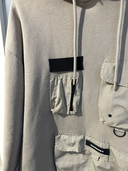 Beżowa bluza z kieszeniami, cargo, black squad, new yorker, streetwear
