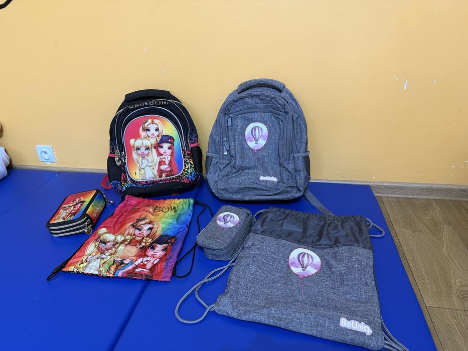 Plecaki zestaw BeQniq z piórnikami