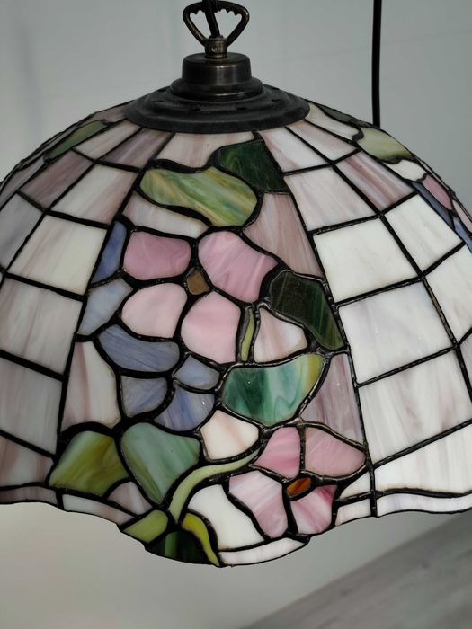 Lampa Żyrandol Witrażowy Tiffany