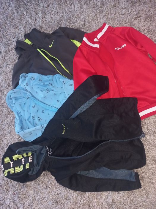 4x bluza dla chłopca dobre na 104 suwak kaptur