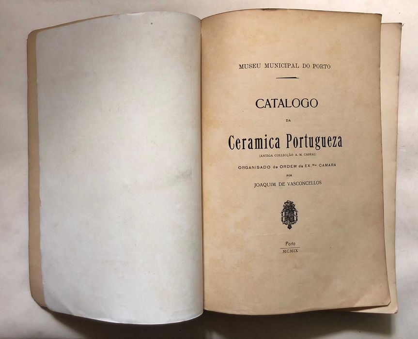 Catalogo Da Cerâmica Portugueza - Joaquim de Vasconcelos
