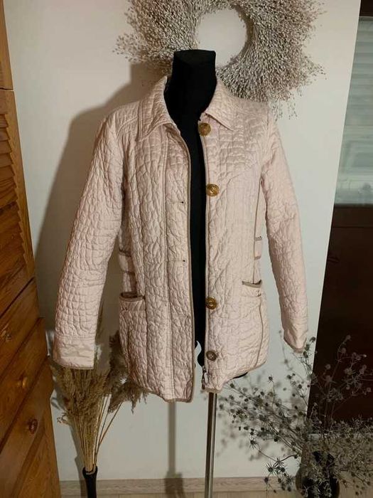 Wiosenna kurtka pudrowy róż L