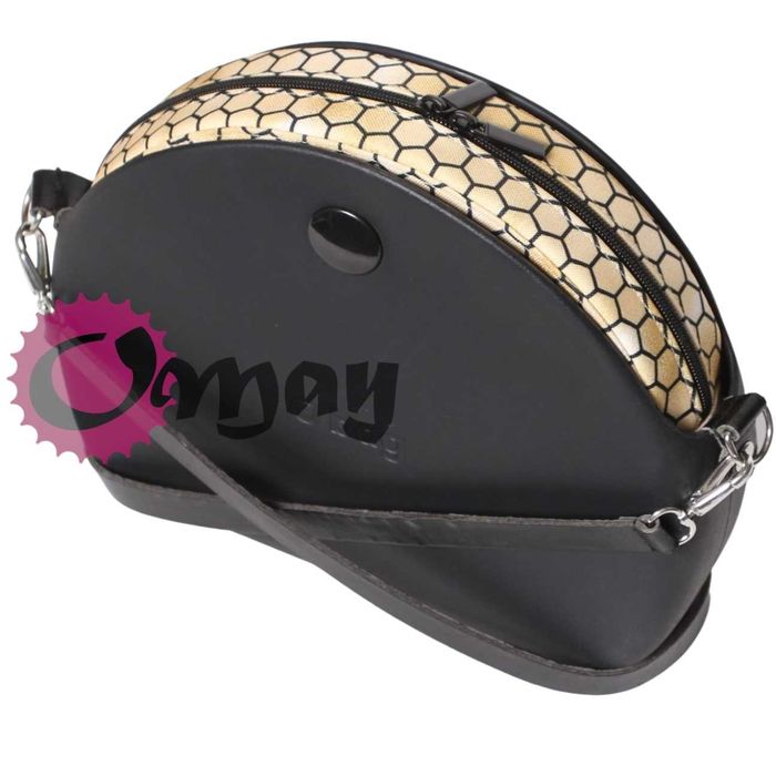 organizer OBAG MOON LIGHT czarno złote plastry miodu beż wkład OMAY