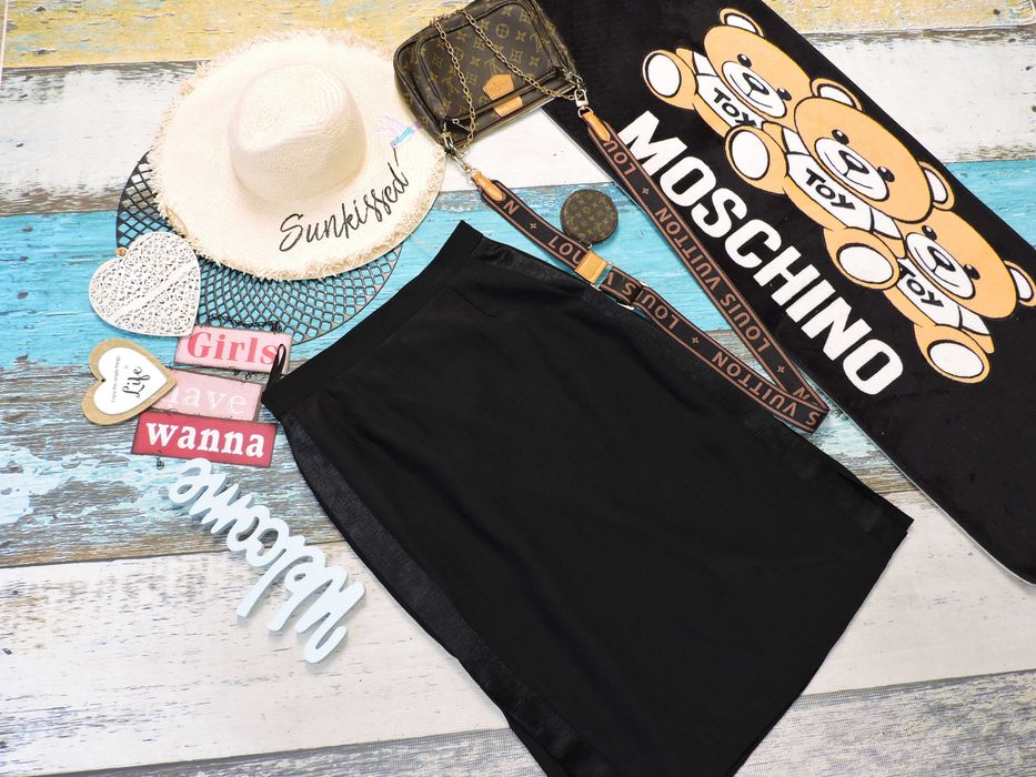 Moncord czarn elegancka spódnica lampas 42