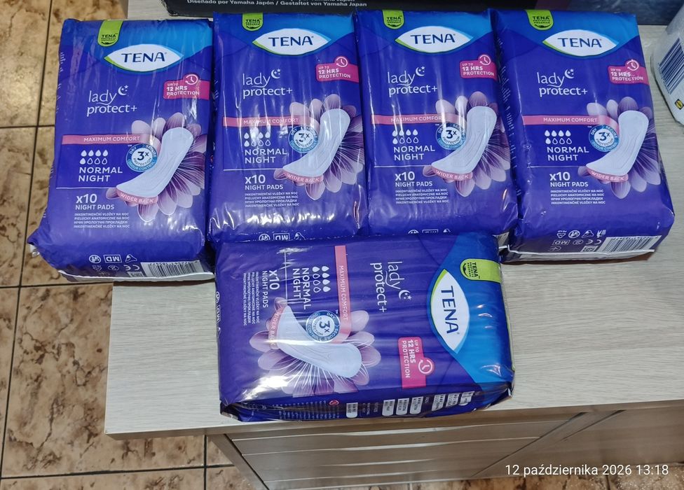 Tena Lady night wkładki podpaski 5 x 12 nowe