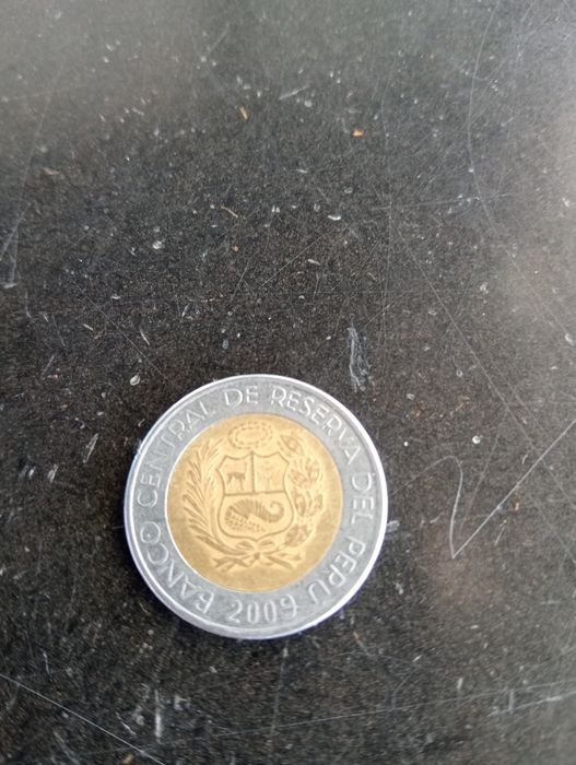 Moeda do peru 5 sois de 2009