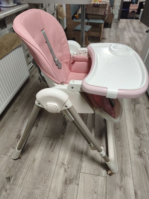 Дитячий стільчик для годування гойдалка Bambi M 5897 Pink від 6 до 36 місяців