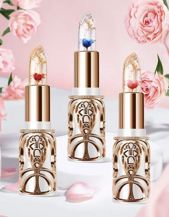 Pomadka Hih kwiatek w pięknym złotym opakowaniu idealna na prezent