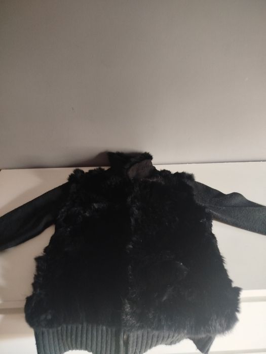 Casaco malha com pêlo