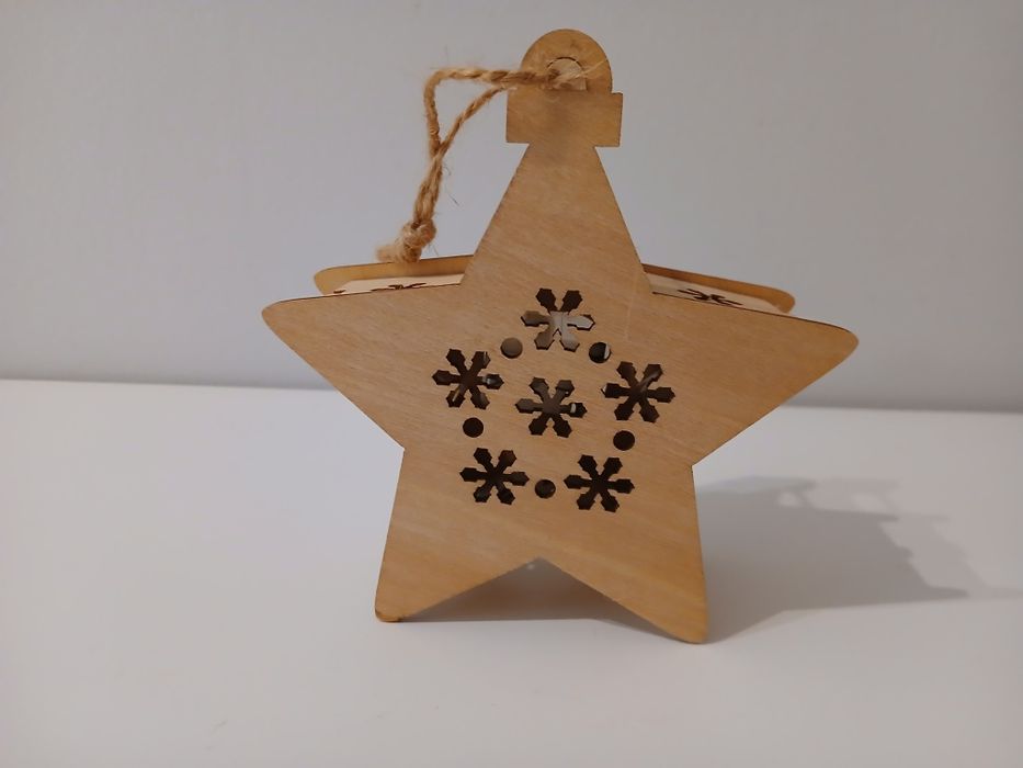 Estrela decorativa com luz