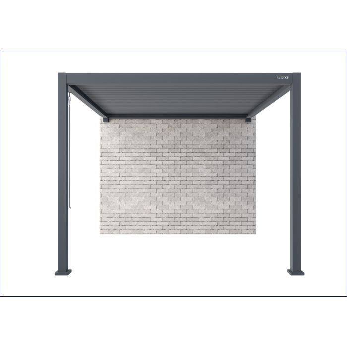 Gerda Pergola SOLEO 3x4m Antracyt 3m Przyścienna Aluminiowa Tarasowa