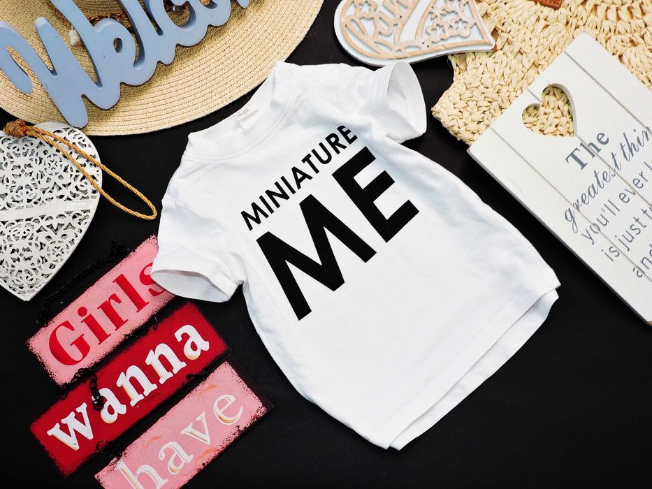 H&M - biały t-shirt miniature 62/68