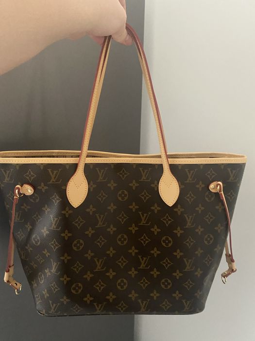 Louis Vuitton Neverfull MM skóra naturalna