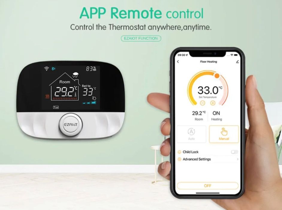 Програматор термостат Tuya WI-FI для газового і електричного котла