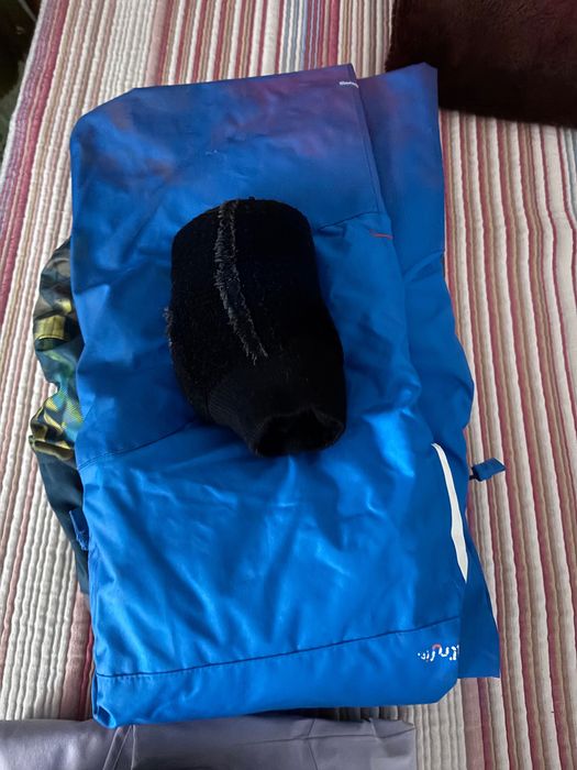 Conjunto de roupa da neve