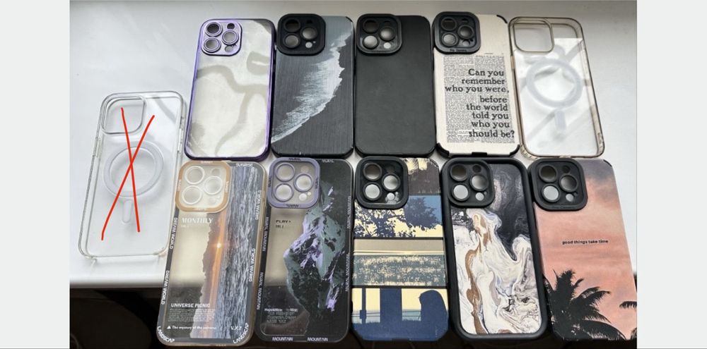 Продам 10 шт. Чохлів для телефону iPhone 14 pro Max, стан ідеальний.
